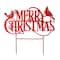 Glitzhome® 2ft. Merry Christmas Metal Yard Stake